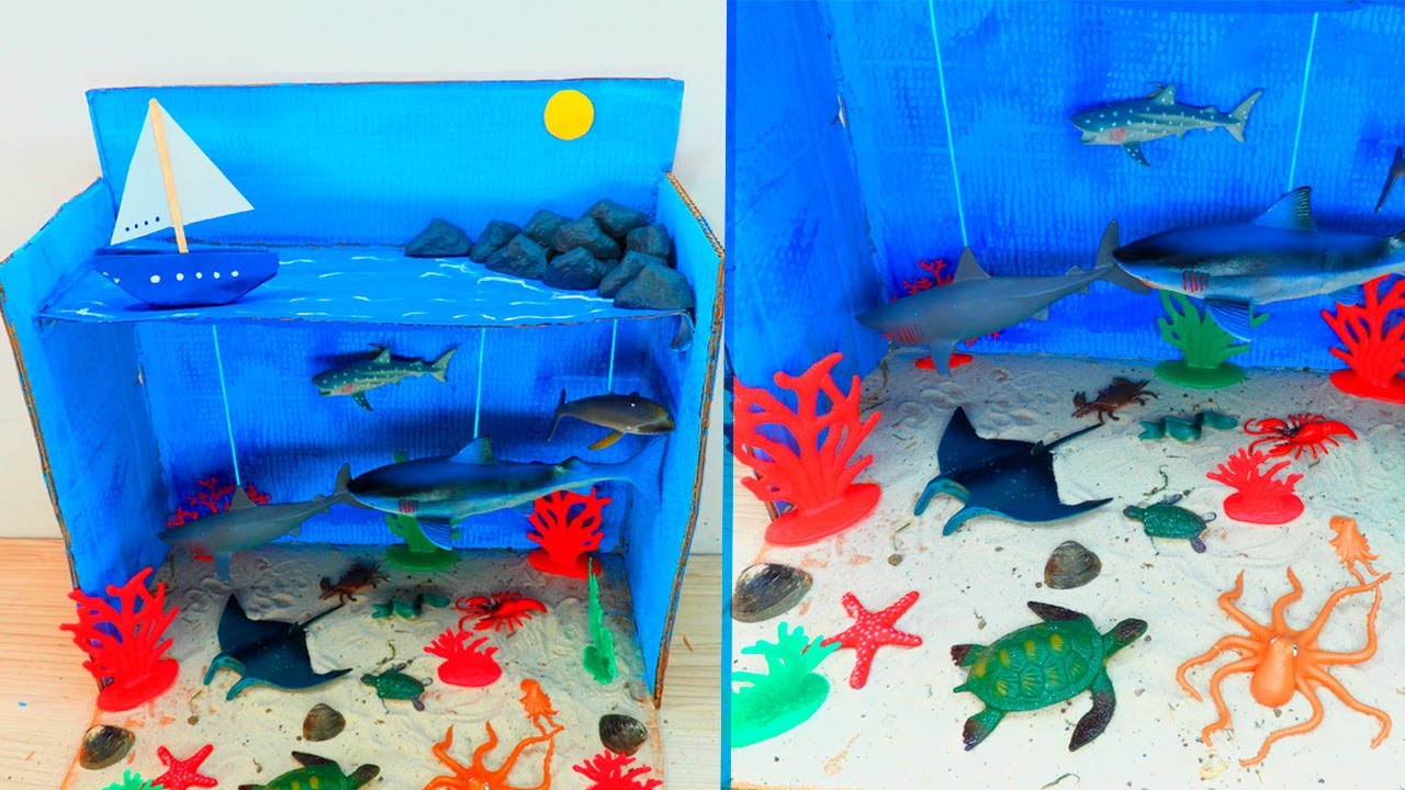 MAQUETA FONDO MARINO / Manualidades fáciles