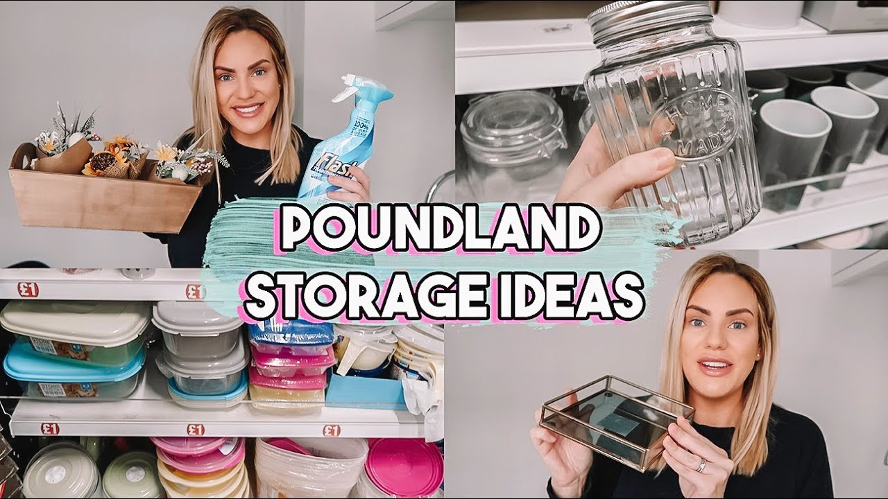 POUNDLAND STORAGE AND ORGANISATION IDEAS | SHOP WITH ME HAUL 2020