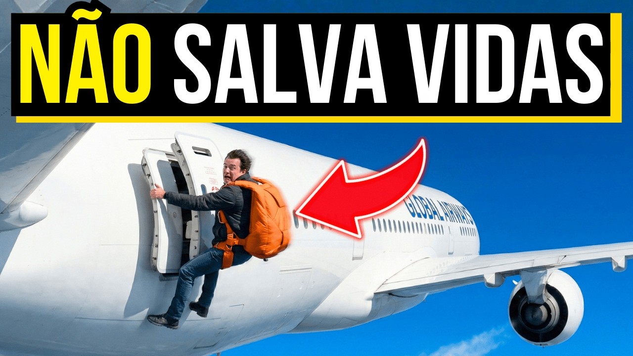 Por que NÃO HÁ PARAQUEDAS nos aviões? (A verdade que você não sabe)