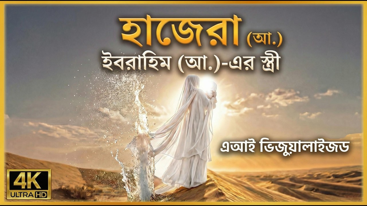 হাজেরা (আ.)-এর জীবনী - এক মায়ের করুণস্পর্শী মুহূর্ত - এআই ভিজ্যুয়ালাইজড - উম্মুল মু'মিনীন - পর্ব ৬