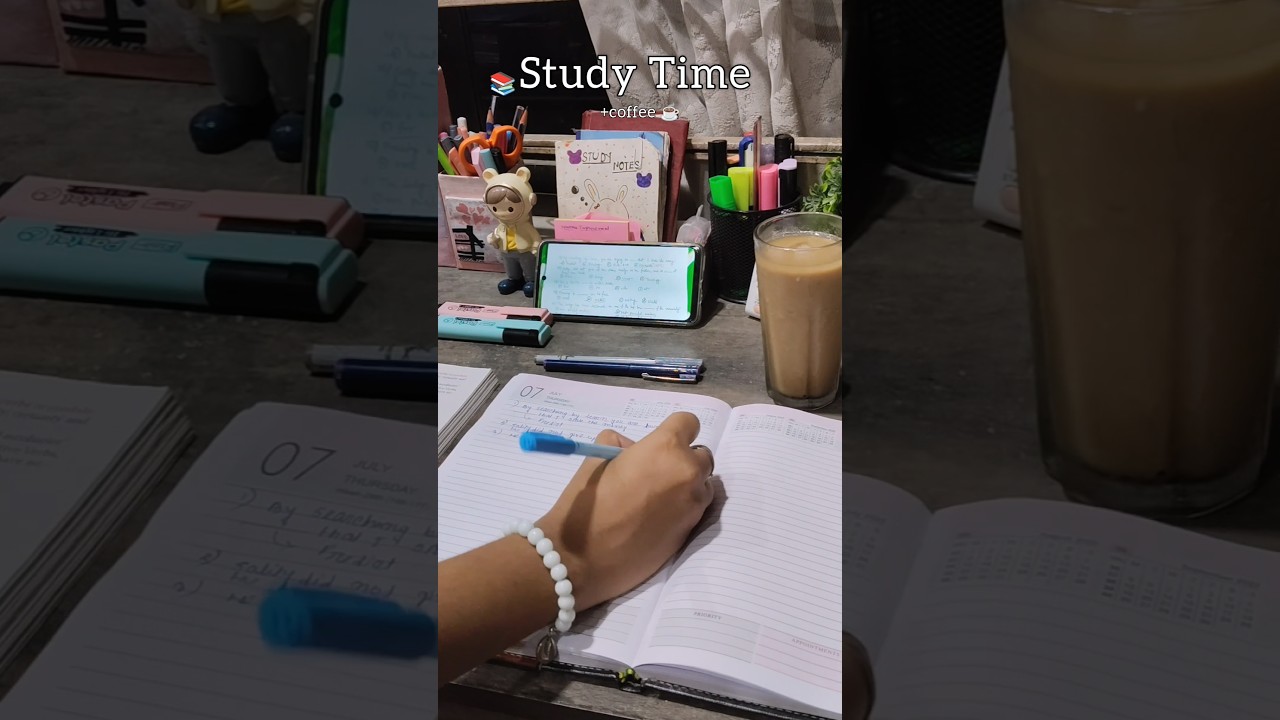 Mini vlog 📚 study time ✨