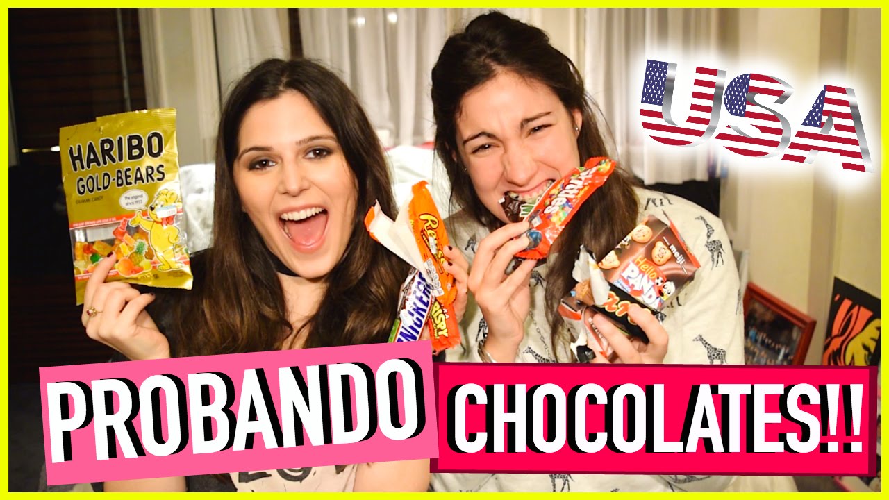 ARGENTINAS PROBANDO CHOCOLATES DE ESTADOS UNIDOS - TRYING USA CHOCOLATES!