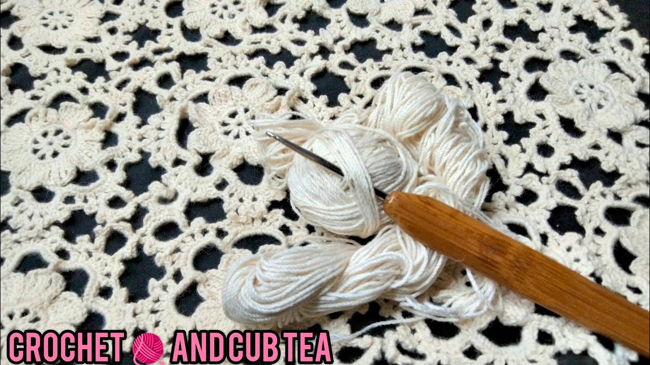 كروشيه: كلام مهم جداً ومفيد عن خيط المنجد.crochet and cub tea