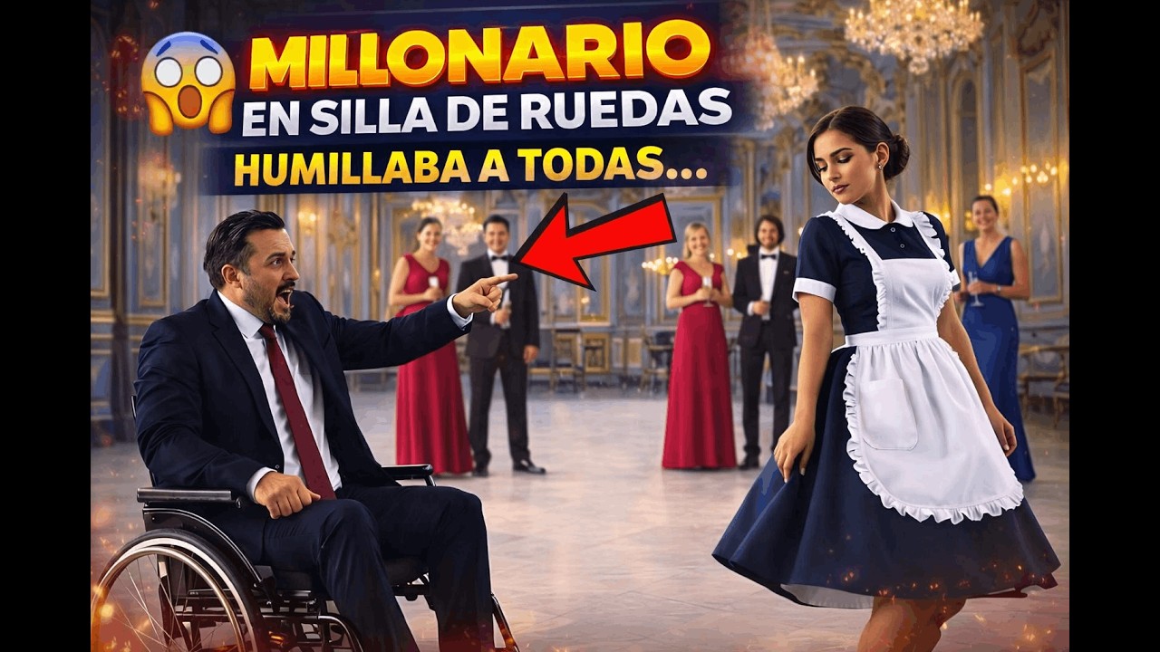 😱 MILLONARIO EN SILLA DE RUEDAS HUMILLABA A TODAS… HASTA QUE UNA EMPLEADA LO HIZO LLORAR CON UN  💔✨