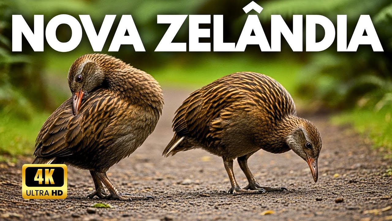 NOVA ZELÂNDIA | Vida Selvagem Na Terra dos Pássaros - Documentário