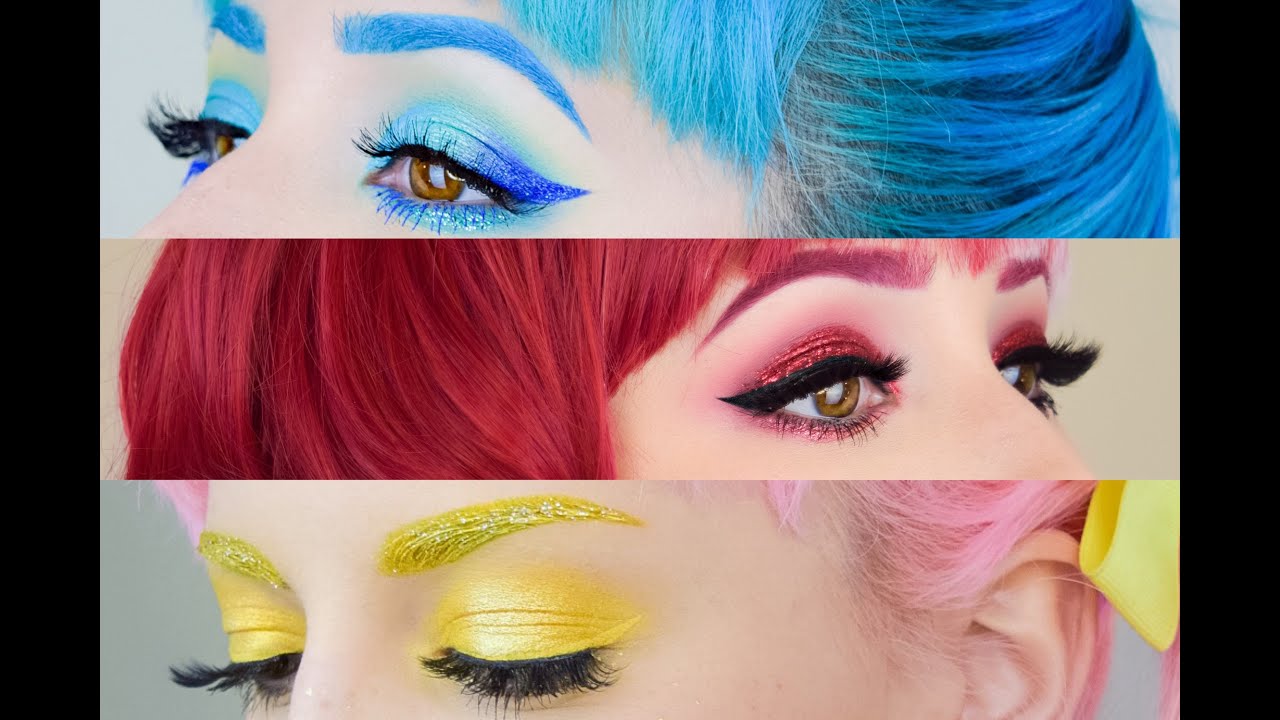 Pokemon Go Team Inspired Makeup Tutorial Mystic/Instinct/Valor
