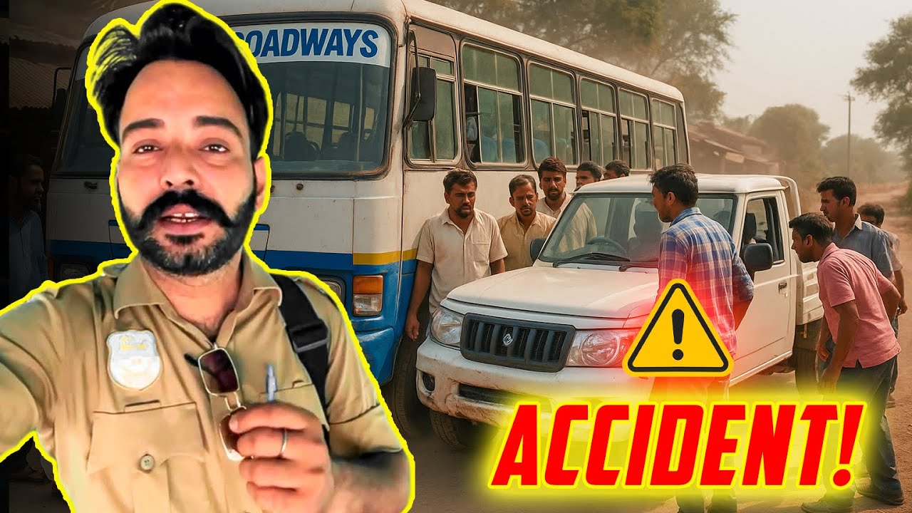 हरियाणा रोडवेज़ का हुआ सबसे शरीफ एक्सीडेंट – न लड़ाई, न चोट… सिर्फ हंसी! Sirsa to Jodhpur Vlog