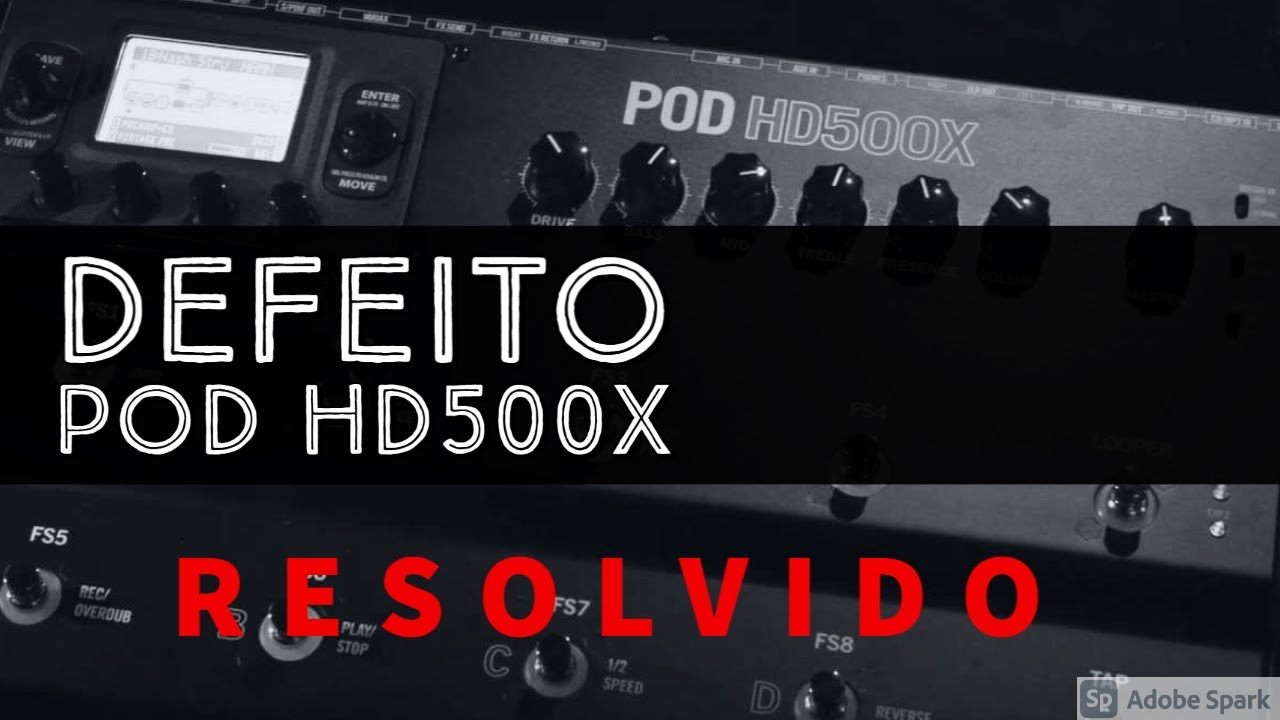 Defeito footswitch POD HD500x