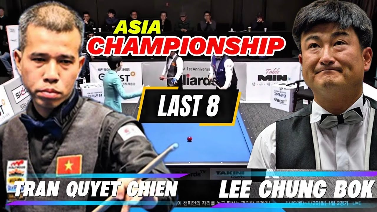 Asia Championship 2015 | Last 8l | Tran Quyet Chien vs Lee Chung Bok 