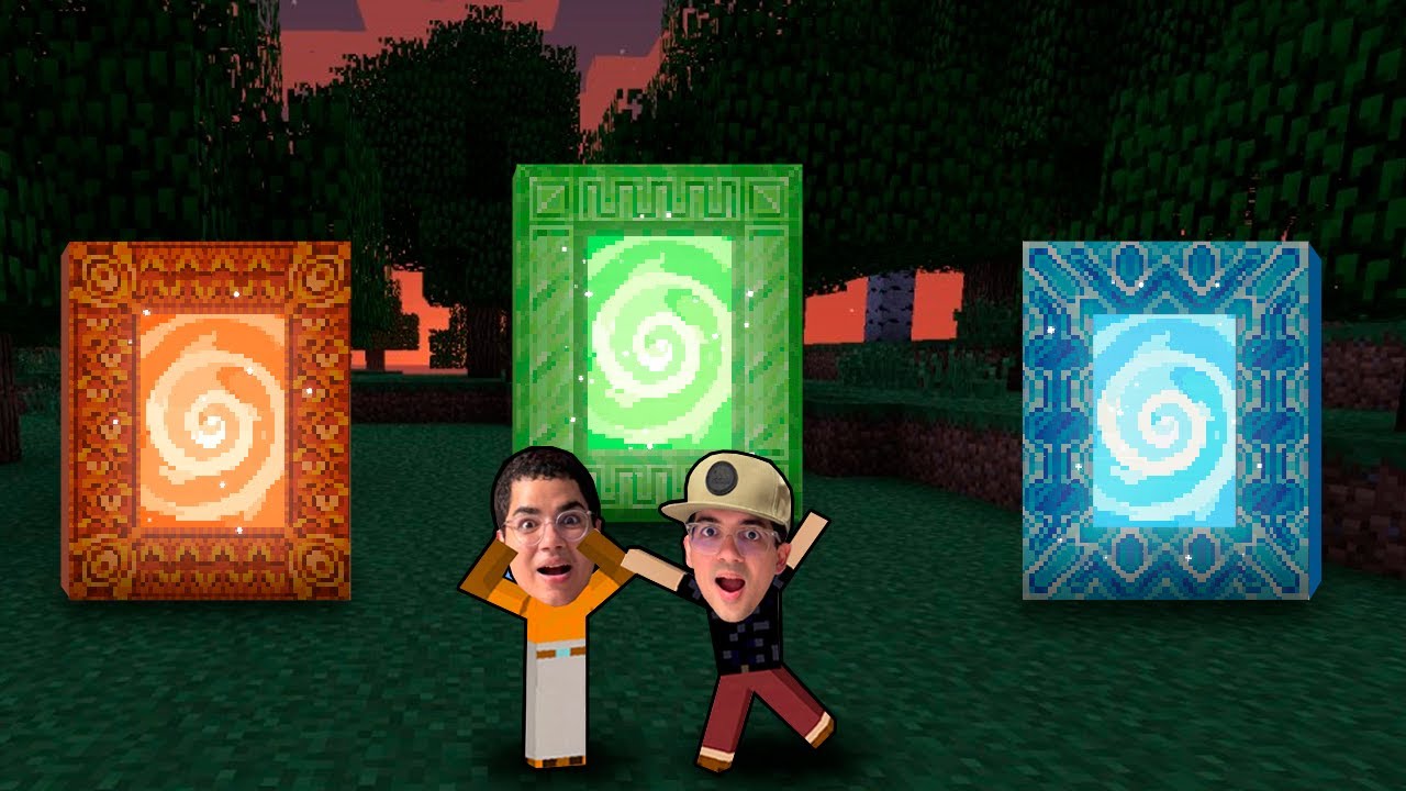 ENCONTRAMOS VÁRIOS PORTAIS DIFERENTES E ESTRANHOS NO MINECRAFT!