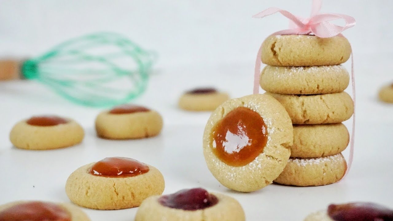 5 Ingredient Oats Cookies - Perfect Thumbprint Cookies (Eggless) | Quick, Easy & Tasty Cookies