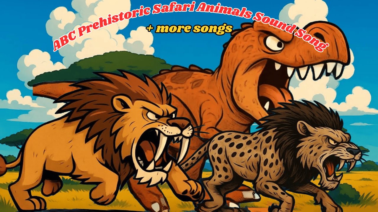 ABC Fantasy  Prehistoric Safari Animal Sounds Song | Olympic Animal Diving | Giggles and Toons
