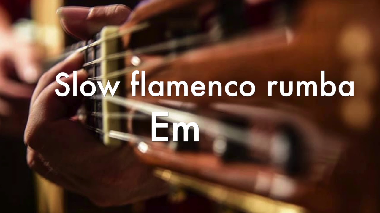 Slow Flamenco rumba Backing track (Em)