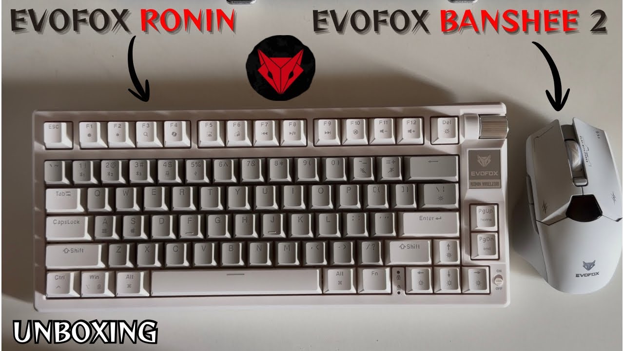 My New EVOFOX RONIN MECHANICAL Keyboard and BANSHEE 2 Mouse / Unboxing Video 