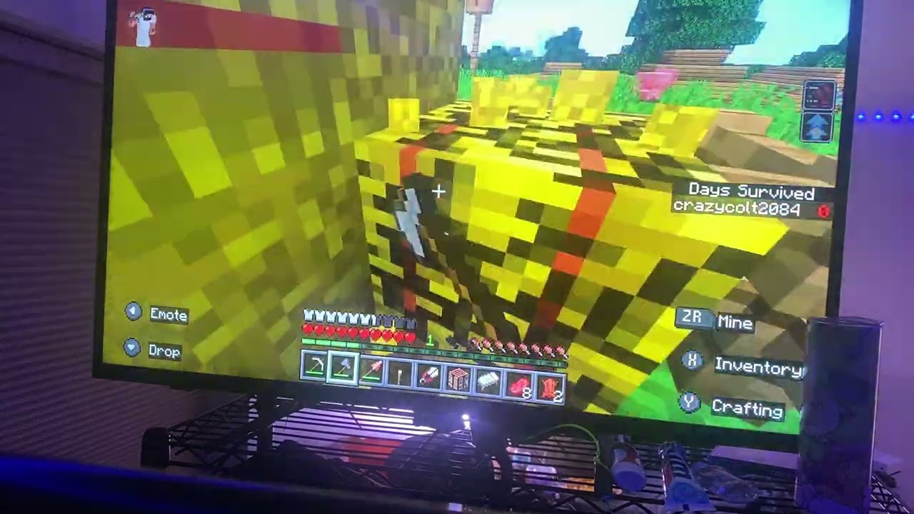 Play the entire game of Minecraft part 1 read the description ￼