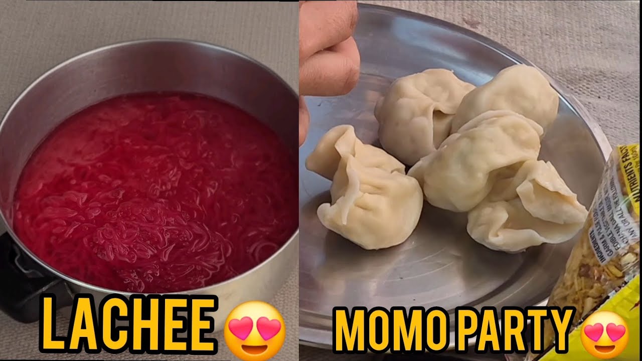 Lache and momo party in home 😍
