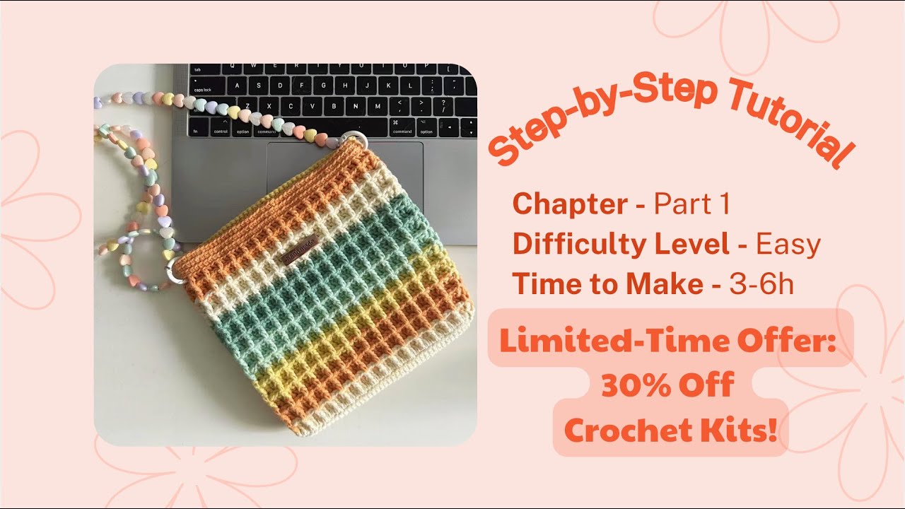How to Crochet a Waffle Stitch Crossbody Bag | Beginner-Friendly Crochet Tutorial (Part I)