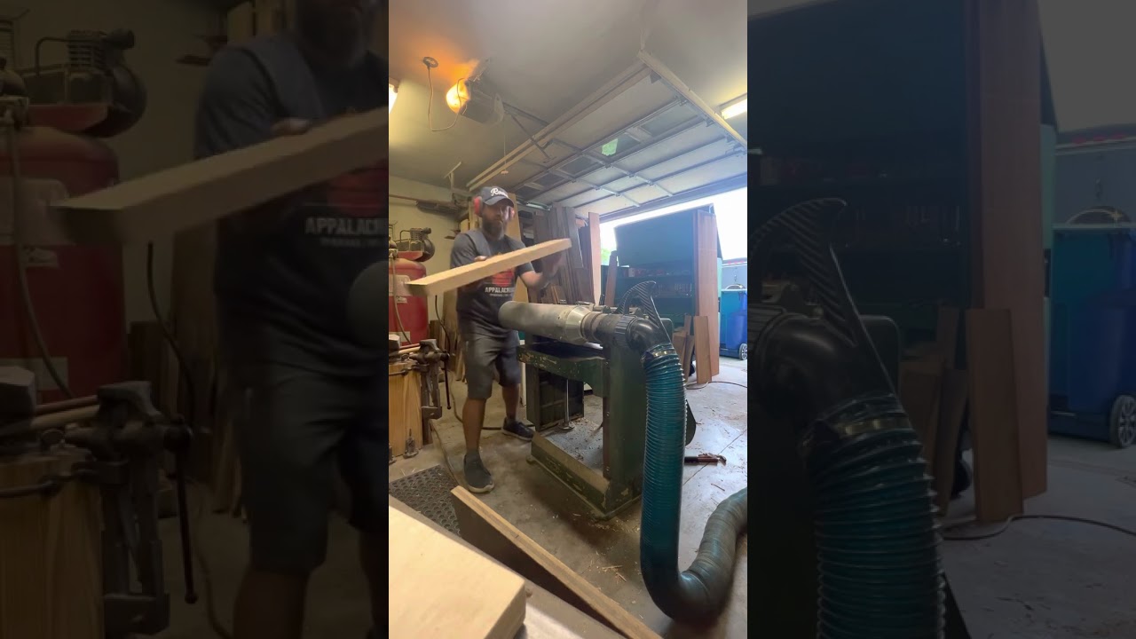 Planing (“thicknessing”) lumber for telescope construction