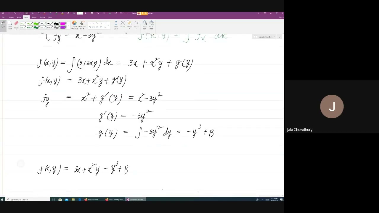 V2 Finding Potential Function