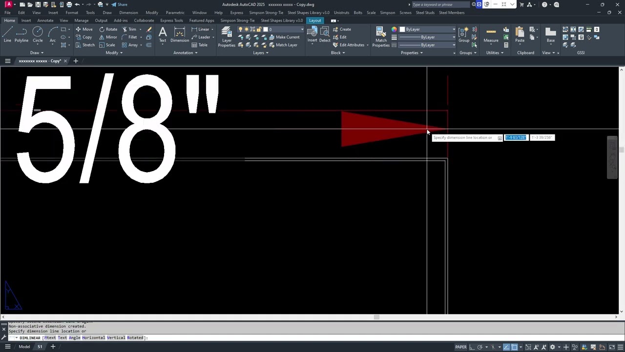 PAPERSPACE DIMENSIONING IN AUTOCAD