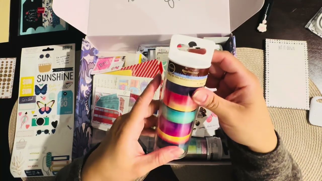 ASMR box of treasures, Whispering, crinkles and tapping! 