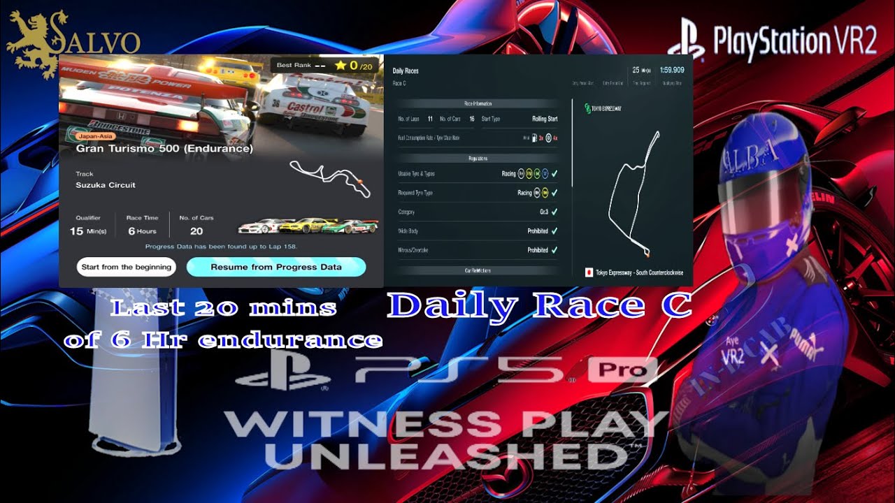 GT7  Spec III Power Pack 6hr Endurance and Daily race C on PS5 Pro PSVR2 4K 60fps