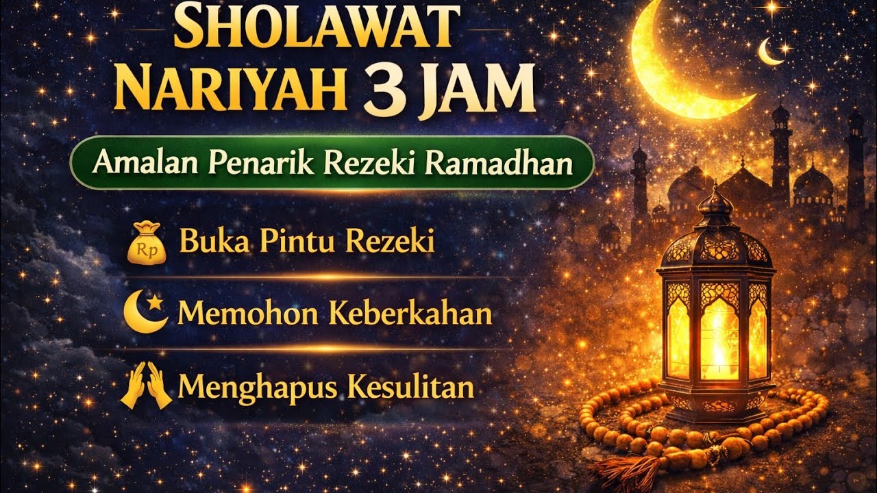 Dengarkan Ini 3 Jam! Sholawat Nariyah Pembuka Pintu Rezeki