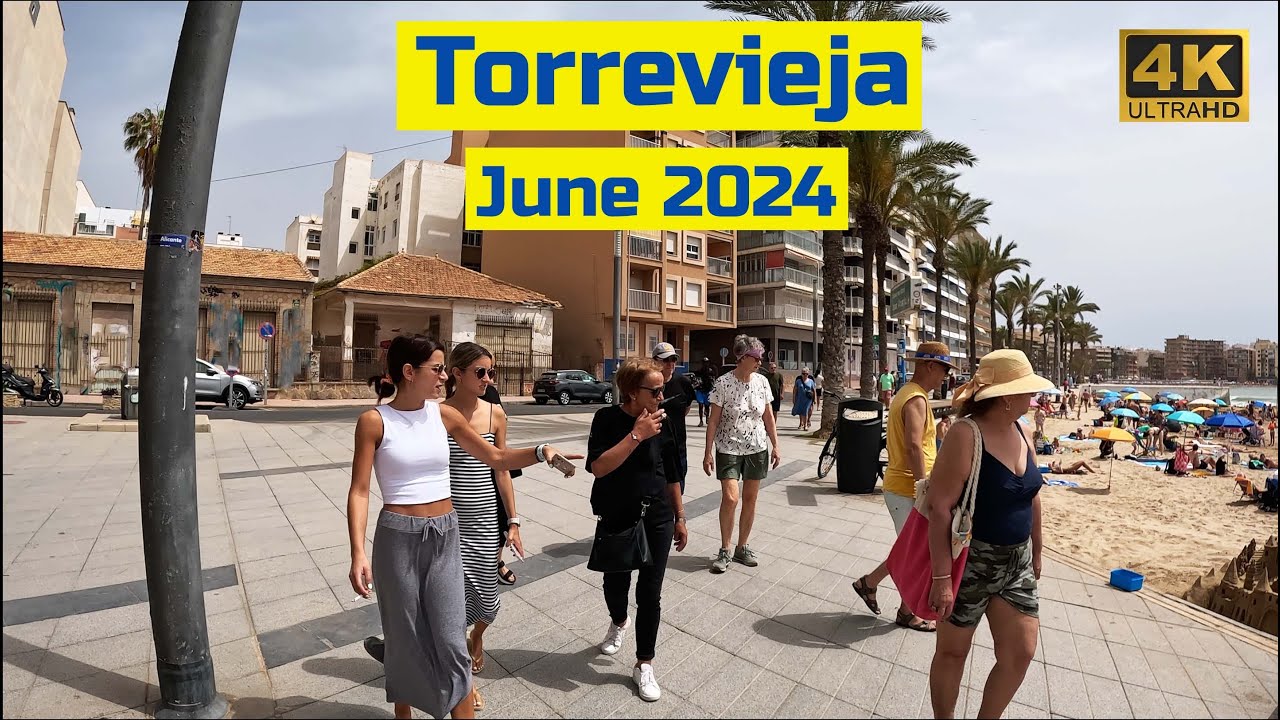 Torrevieja, Costa Blanca, Spain⎮Saturday Morning Walking Tour Heading to the Promenade⎮June 2024 🇪🇸