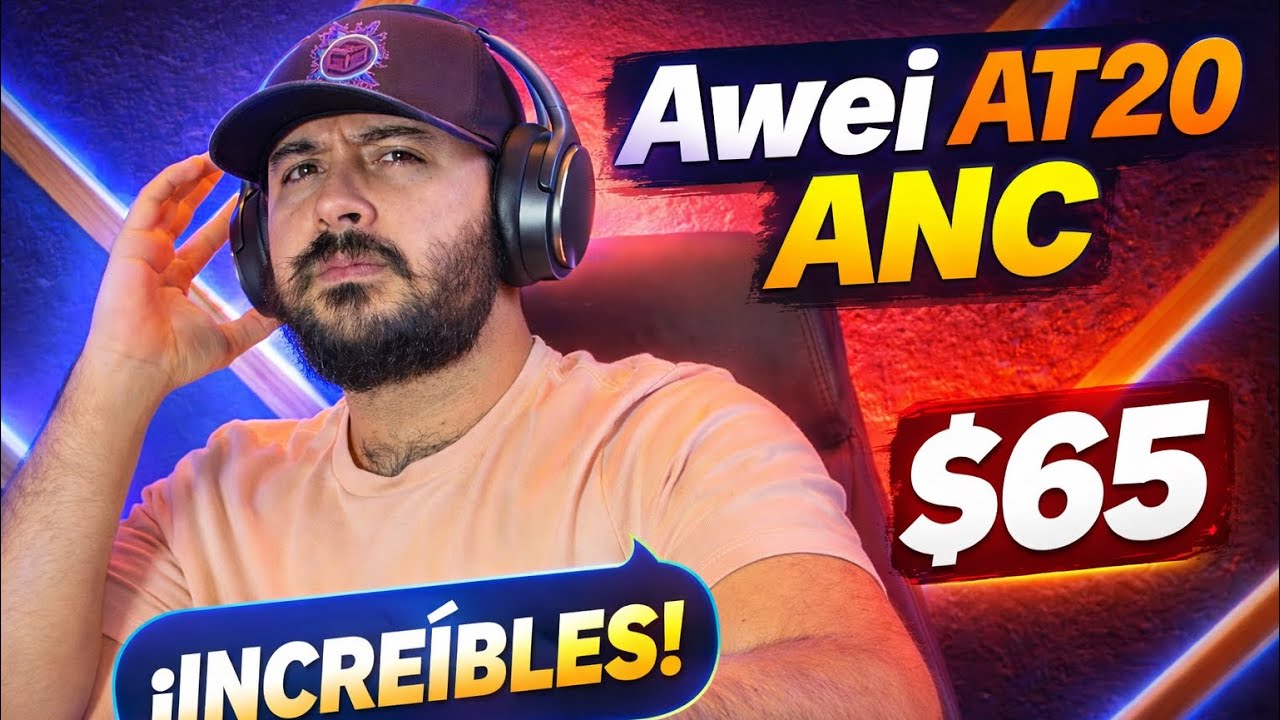 Audífonos de diadema Awei AT20 con ANC por $65  te cuento mi experiencia.. 
