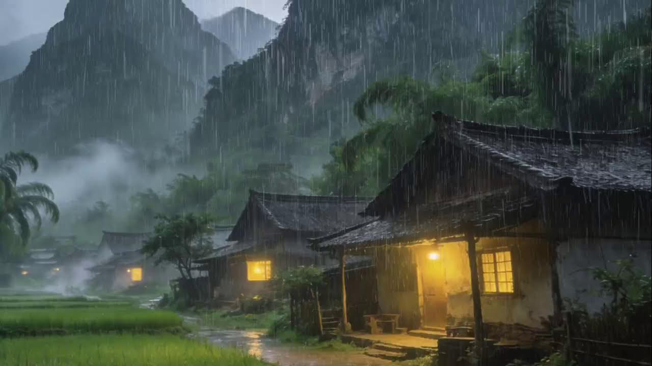Hidden Village Appears Only When It Rains… A Secret Paradise in the Mist!
