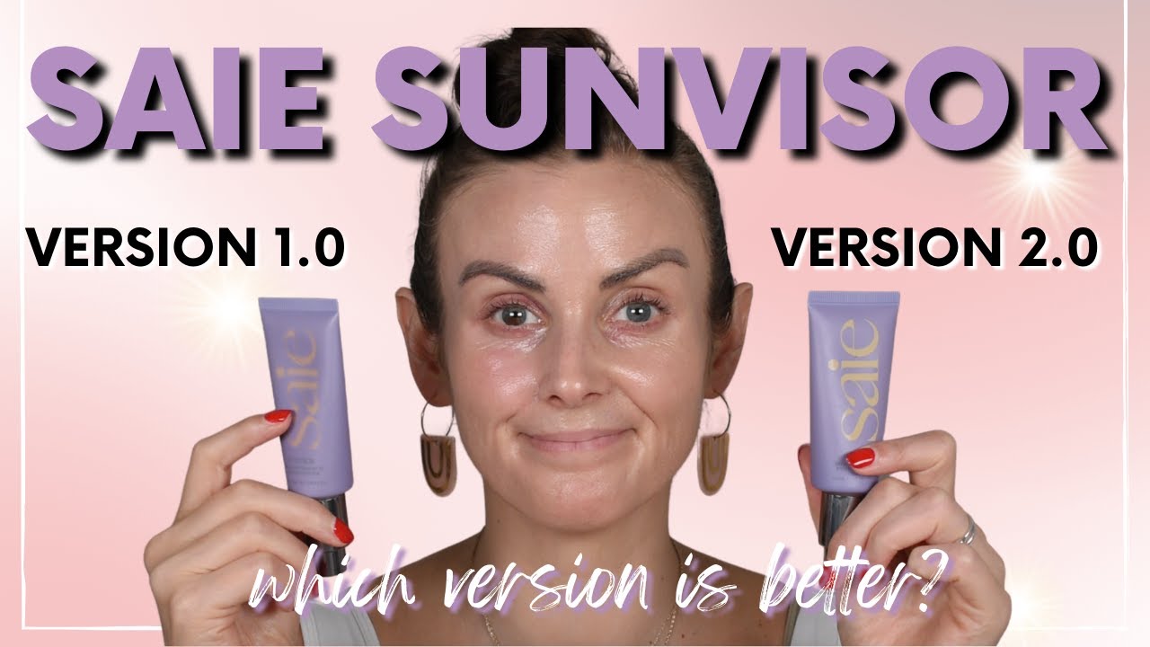 ✨ NEW Saie Sunvisor Sunscreen w/ Vitamin C | Comparison to old formula