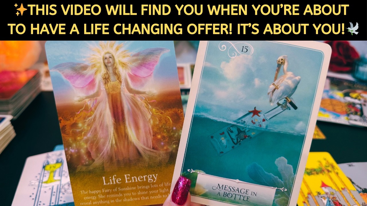 ✨THIS VIDEO FINDS YOU WHEN YOU’RE ABOUT TO HAVE A LIFE CHANGING OFFER! IT’S ABOUT YOU!🕊️ TAROT