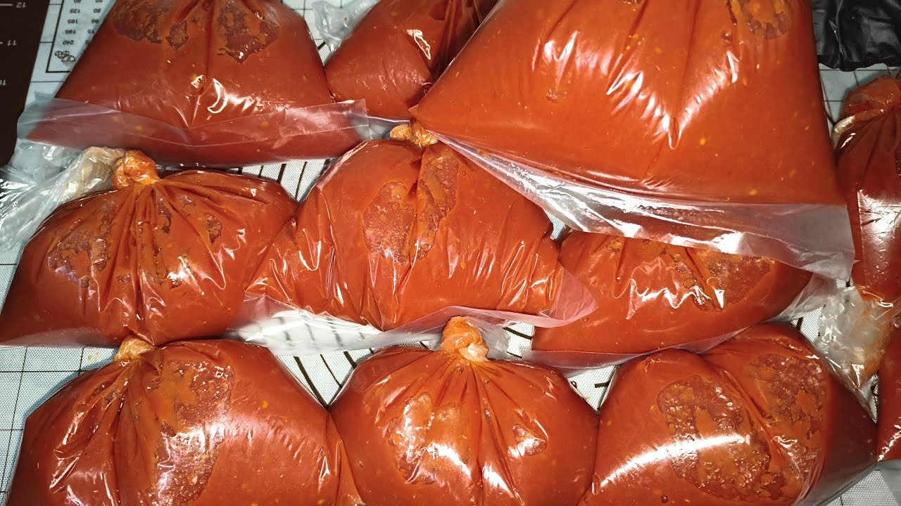 🔥سر تخزين صلصة الطماطم لسنة كاملة بدون ما تسود👌تفريزات رمضان الذكية💥