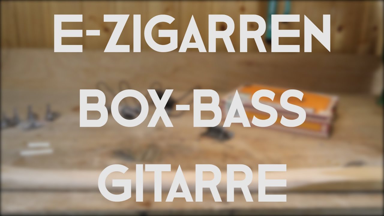 E-Zigarrenbox-Bass-Gitarre