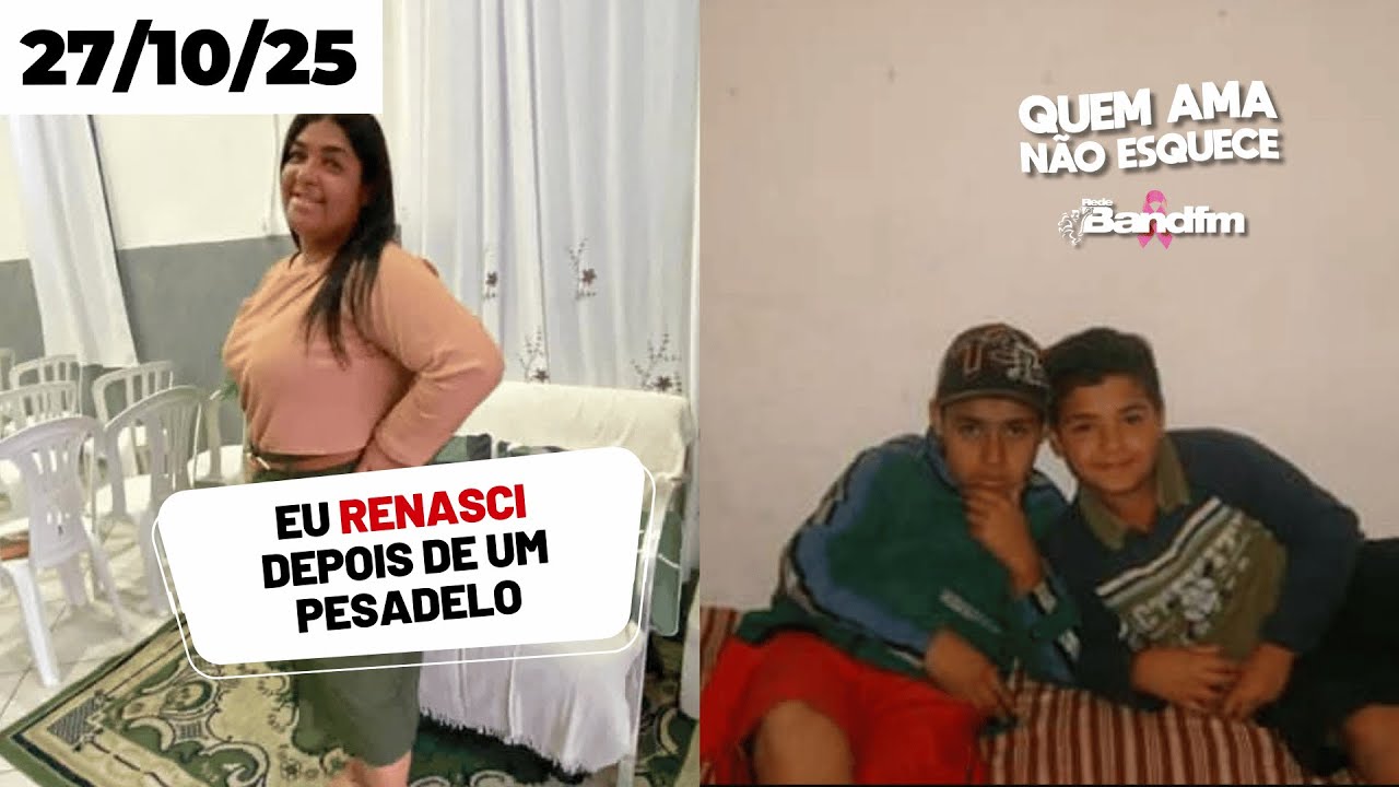 EU RENASCI DEPOIS DE UM PESADELO - HISTÓRIA DA ALESSANDRA | QUEM AMA NÃO ESQUECE AO VIVO 27/10/25
