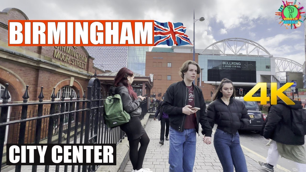Birmingham city center to Deritend Walking Tour #4K #birmingham #UK