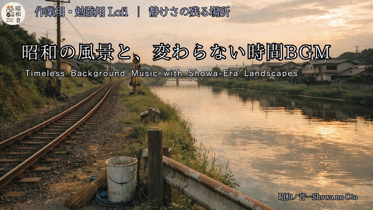 【作業用・勉強用BGM】昭和 × Lofi   静けさの残る場所 ｜ 昭和の風景と、変わらない時間BGM ｜ A Place Where Silence Remains