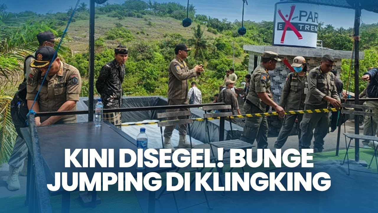 Ngaku Sudah Punya Izin, Bunge Jumping di Klingking Nekat Buka, Langsung Disegel Satpol PP Klungkung