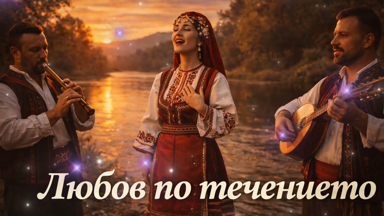 „Любов по течението“ – фолк‑поп балада за любов и река с кавал и тамбура ❤️🎶