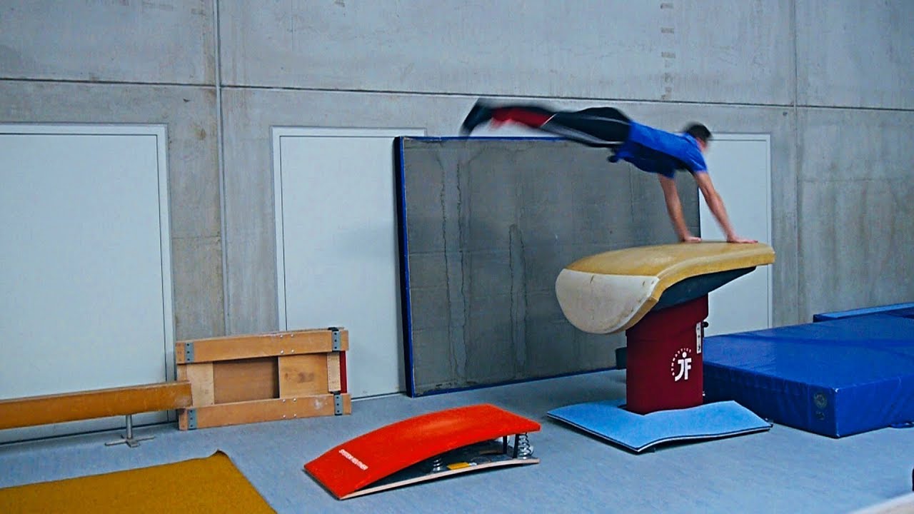 Hocksprung über den Kasten/Sprungtisch lernen #Tutorial