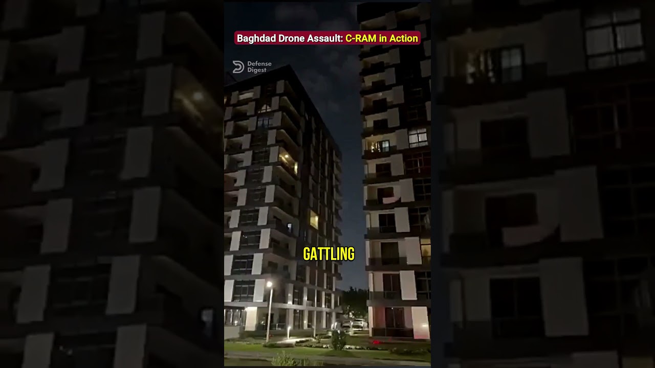 Drone Attack on U.S. Base in Baghdad | C-RAM in Action