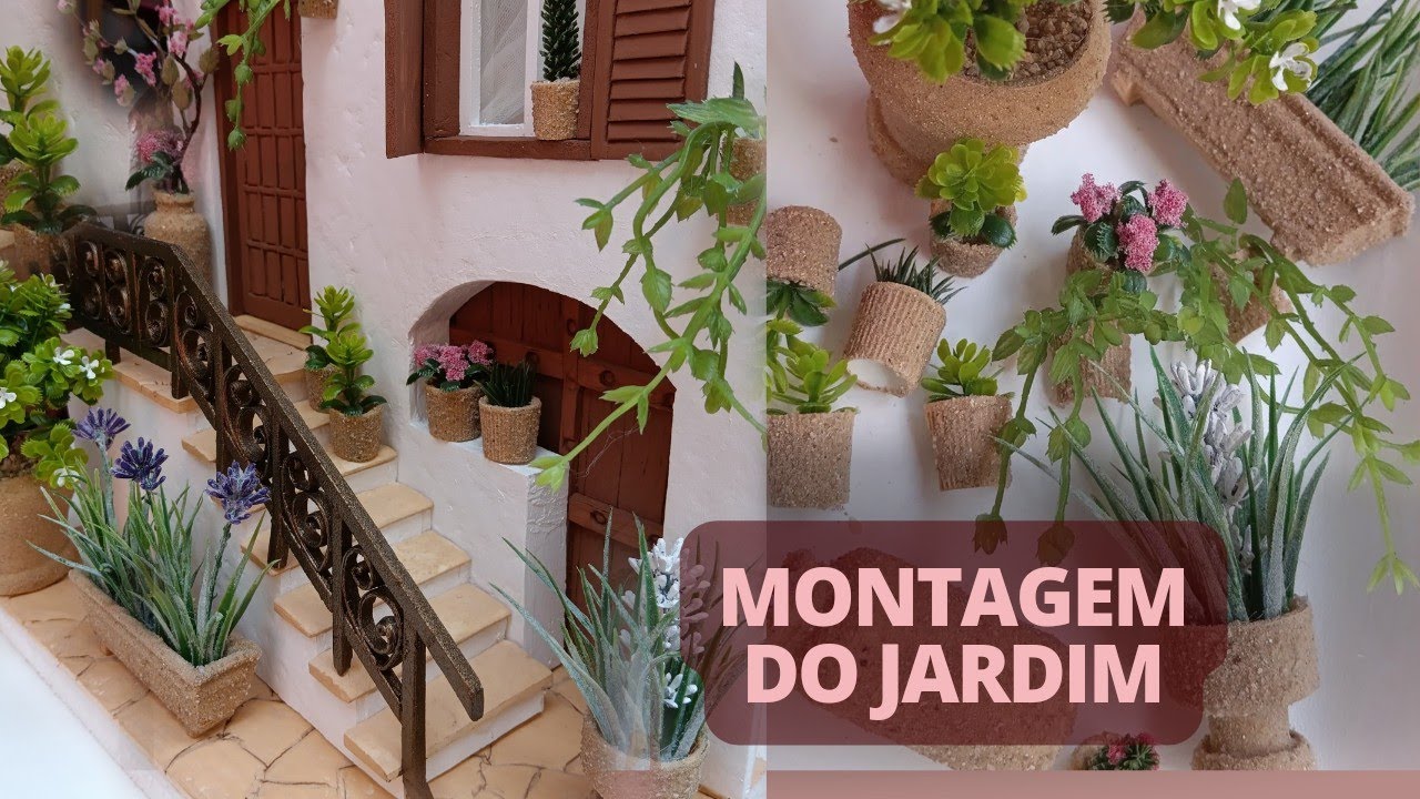 DIY-COMO FAZER MINI FLORES ARTIFICIAIS PARA MINI CASINHA/ COMO FAZER MINI VASINHOS PARA MINI JARDIM