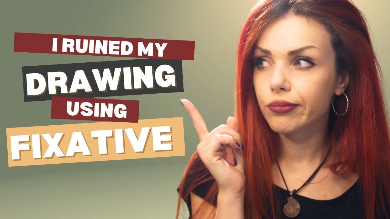 How I Ruined My Pastel Drawing With FIXATIVE
