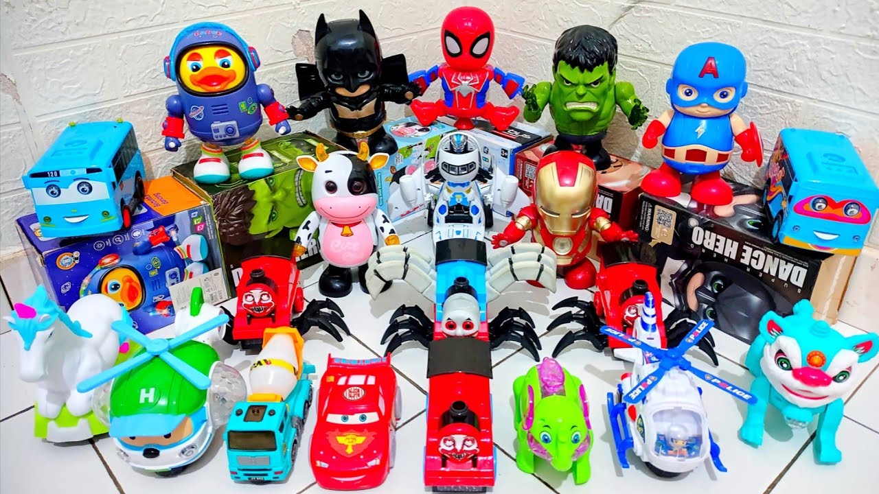 Bermain Thomas Exe Vs Choo Choo Charles Bus Tayo Pesawat Cumi Sapi Bebek Robot Joget Avengers #17