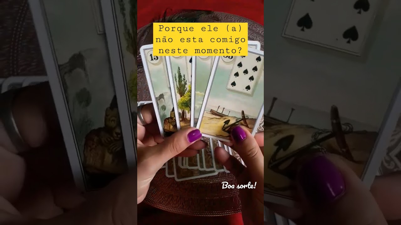 Porque ele (a) n&atilde;o esta comigo neste momento? #cartadodia #tarotonline #cartom&acirc;ncia