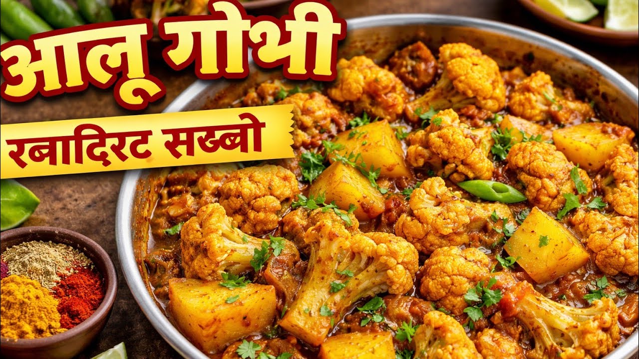 Aloo Gobi  Recipe | घर जैसी स्वादिष्ट आलू गोभी की सब्जी | Easy Veg Recipe