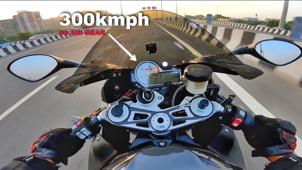 300kmph on My BMWS1000 RR for the 1st TIME 🤯🤢