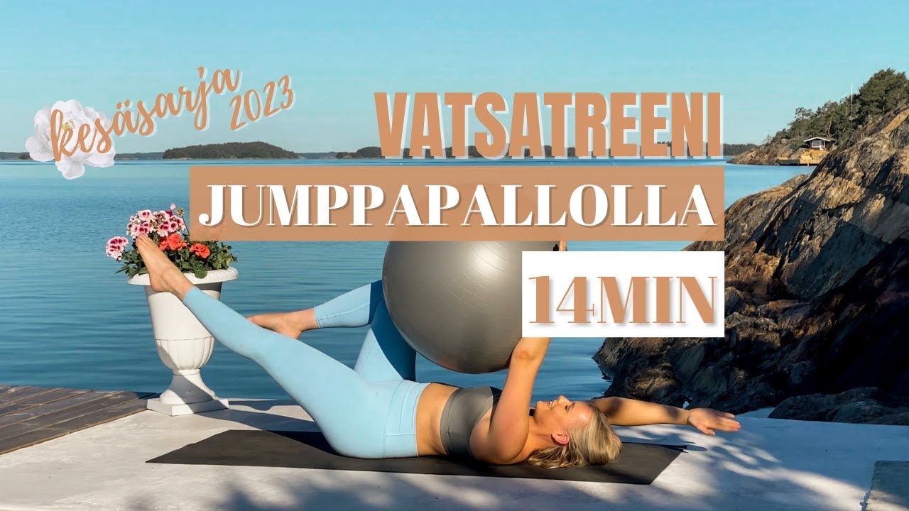 VATSATREENI JUMPPAPALLOLLA - haasta vatsalihaksia pallolla tehtävin liikkein