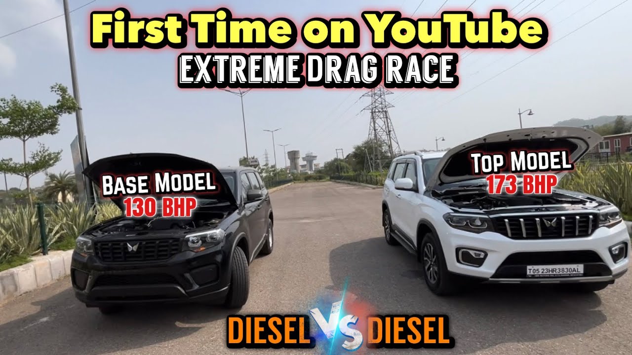 Oo Bhaisaab!! ScorpioN (130 BHP) VS ScorpioN (173BHP) - Drag Race