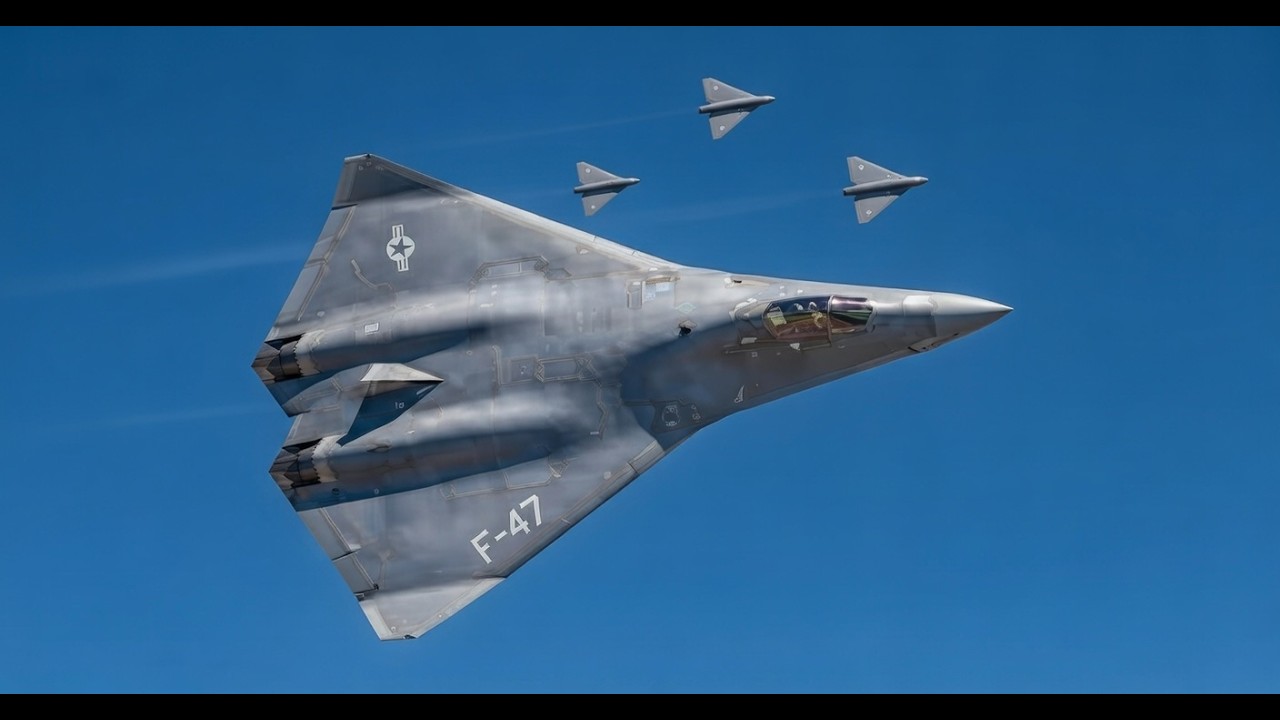 Este F-47 estadounidense puede controlar ocho drones a la vez (¡Increíble!)